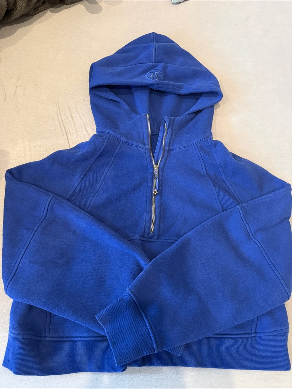 lululemon athletica Kids' Royal Blue Half-Zip Hoodie